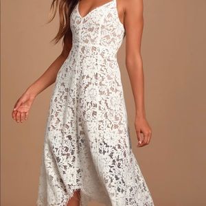 Lulus Lace Midi Dress